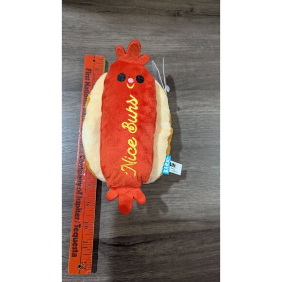 Bark box Frank Flirter "Nice Buns" Plush Dog Toy Hot Dog  Large New - Picture 5 of 5